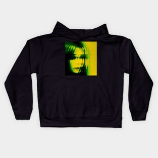 OFFSET Trippy Glitch Art Protrait Kids Hoodie